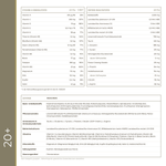 Nährwerttabelle und Zutatenliste von A.G.E. Elements 20+